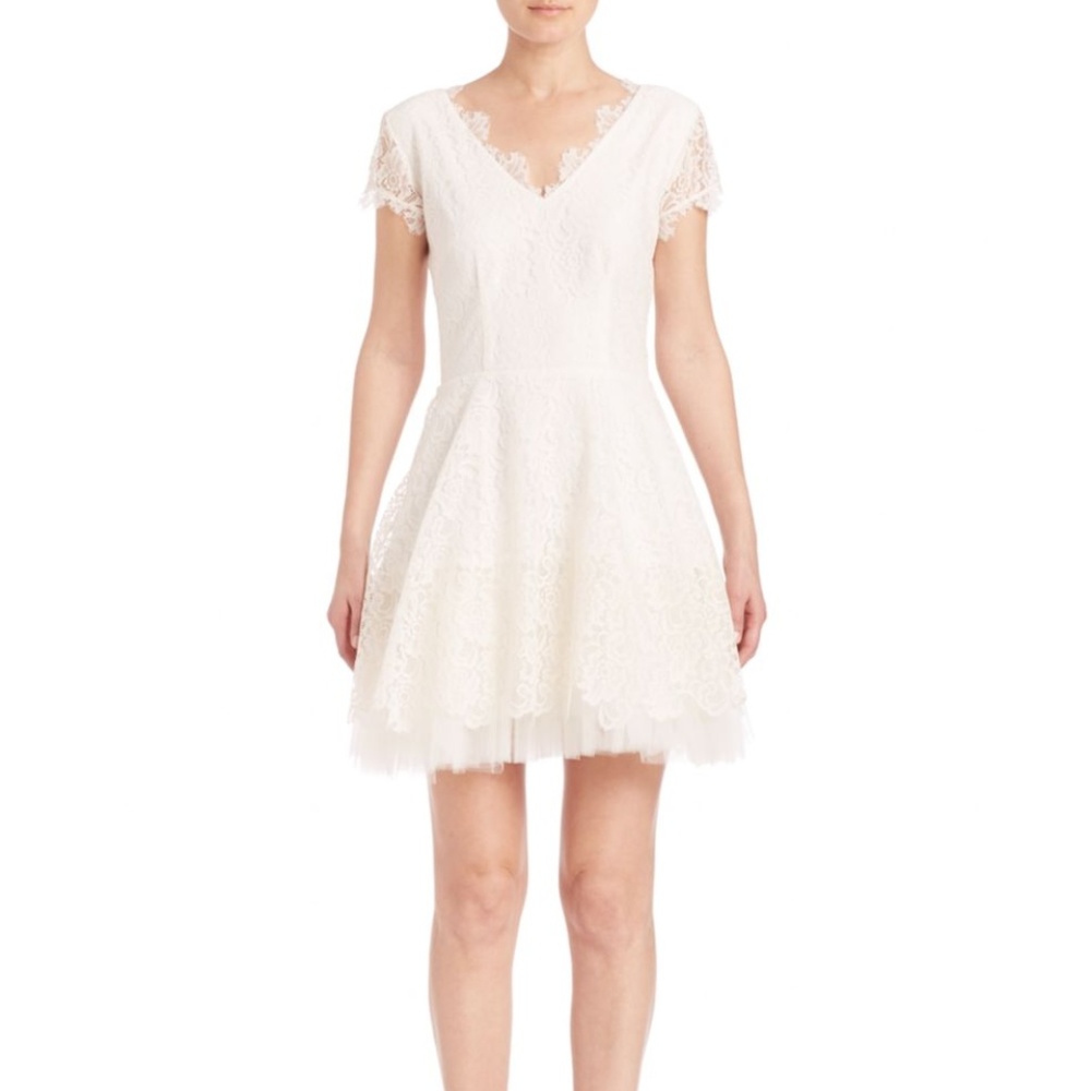 NHA KHANH Caelyn Lace & Tulle A-Line Dress (0)